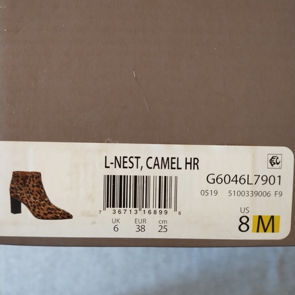 Franco Sarto Womens L-Nest Camel Hair Pointed Toe Ankle Boots Size 8 - Picture 4 of 16